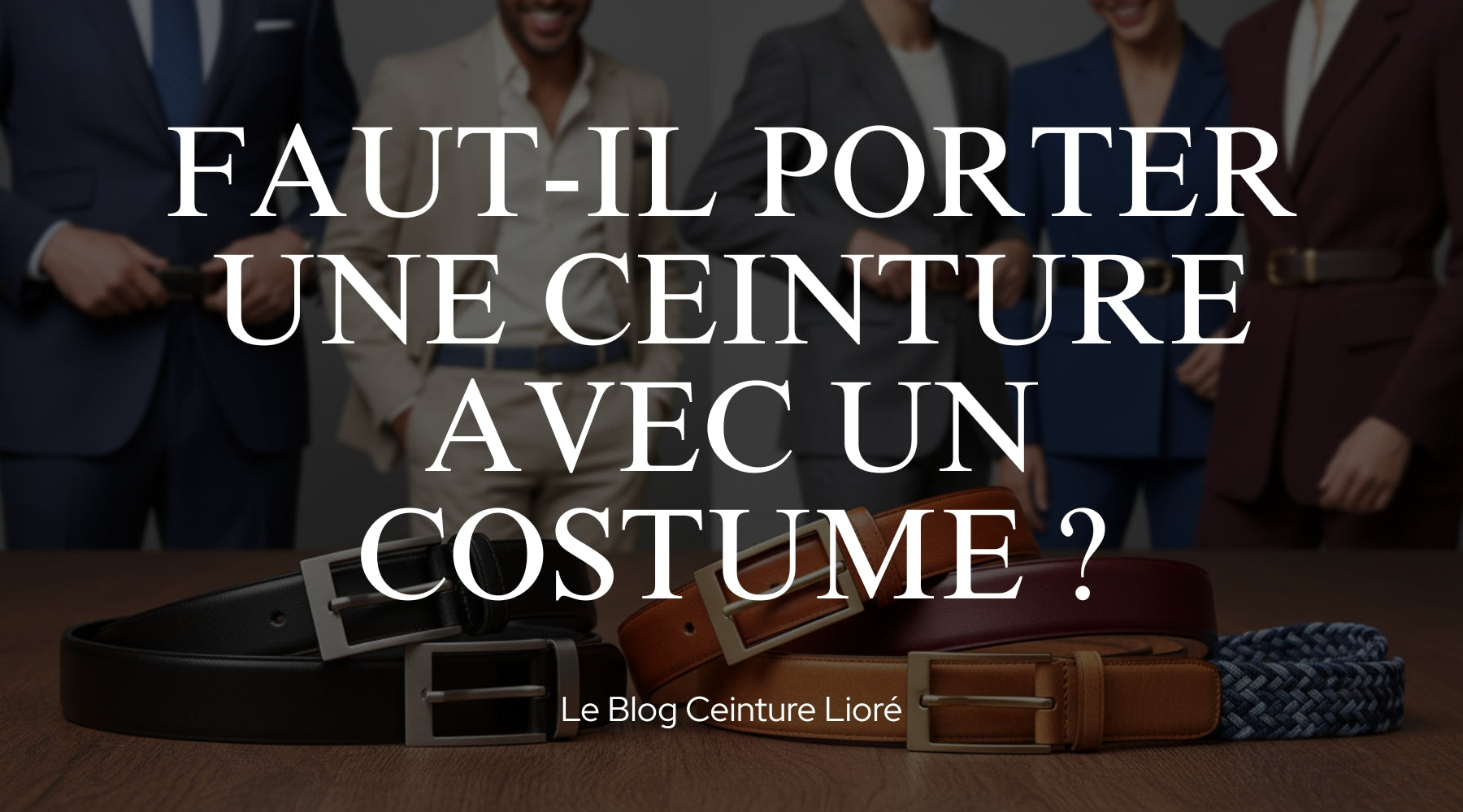 Faut-il porter une ceinture avec une costume ? - Le Blog Ceinture Lioré