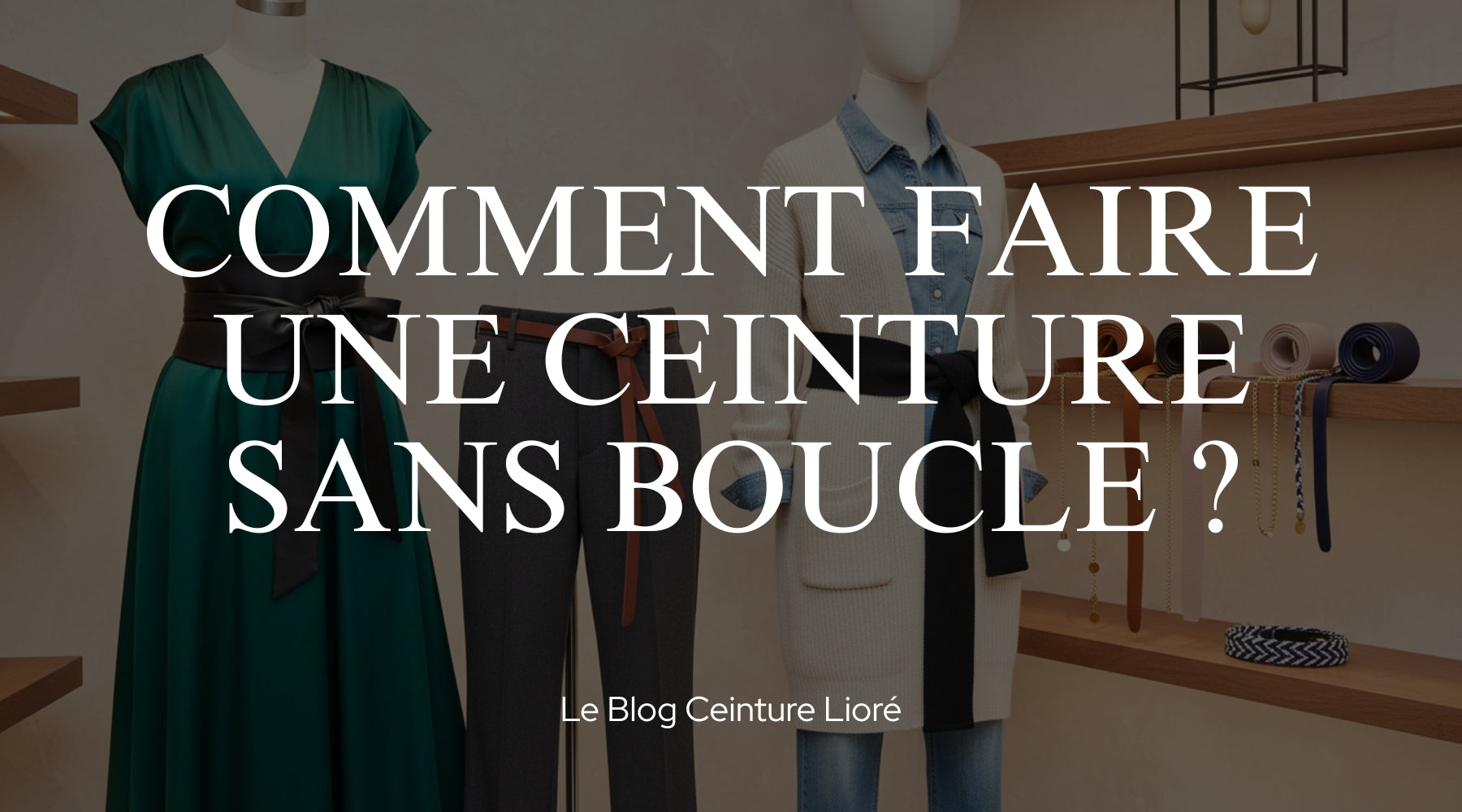 Comment faire une ceinture sans boucle ? - Le Blog Ceinture Lioré Image