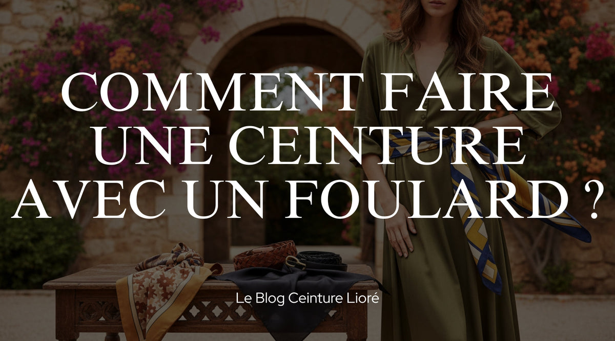 Comment faire une ceinture avec un foulard ? - Le Blog Ceinture Lioré Image
