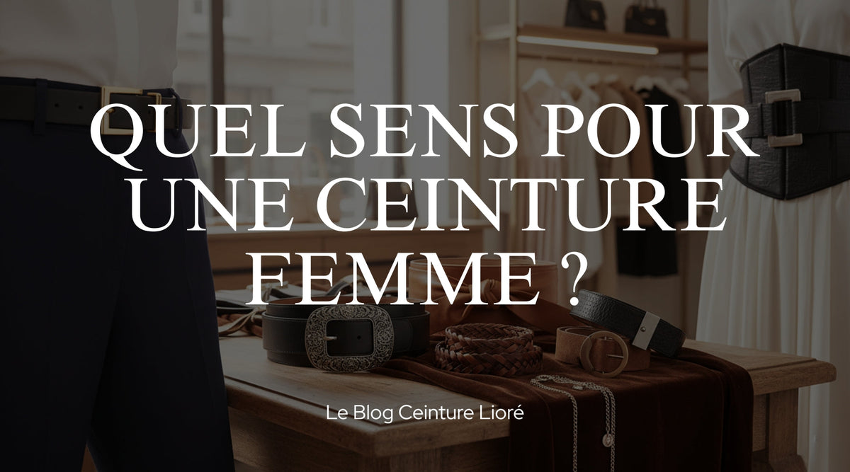 Quel sens pour une ceinture de femme ?  - Le Blog Ceinture Lioré