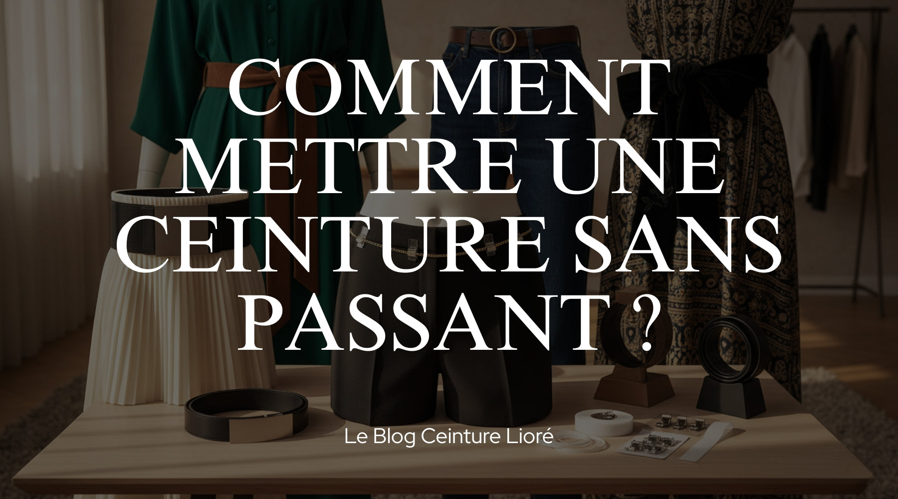 Comment mettre une ceinture sur un pantalon sans passant ? - Le Blog Ceinture Lioré Image