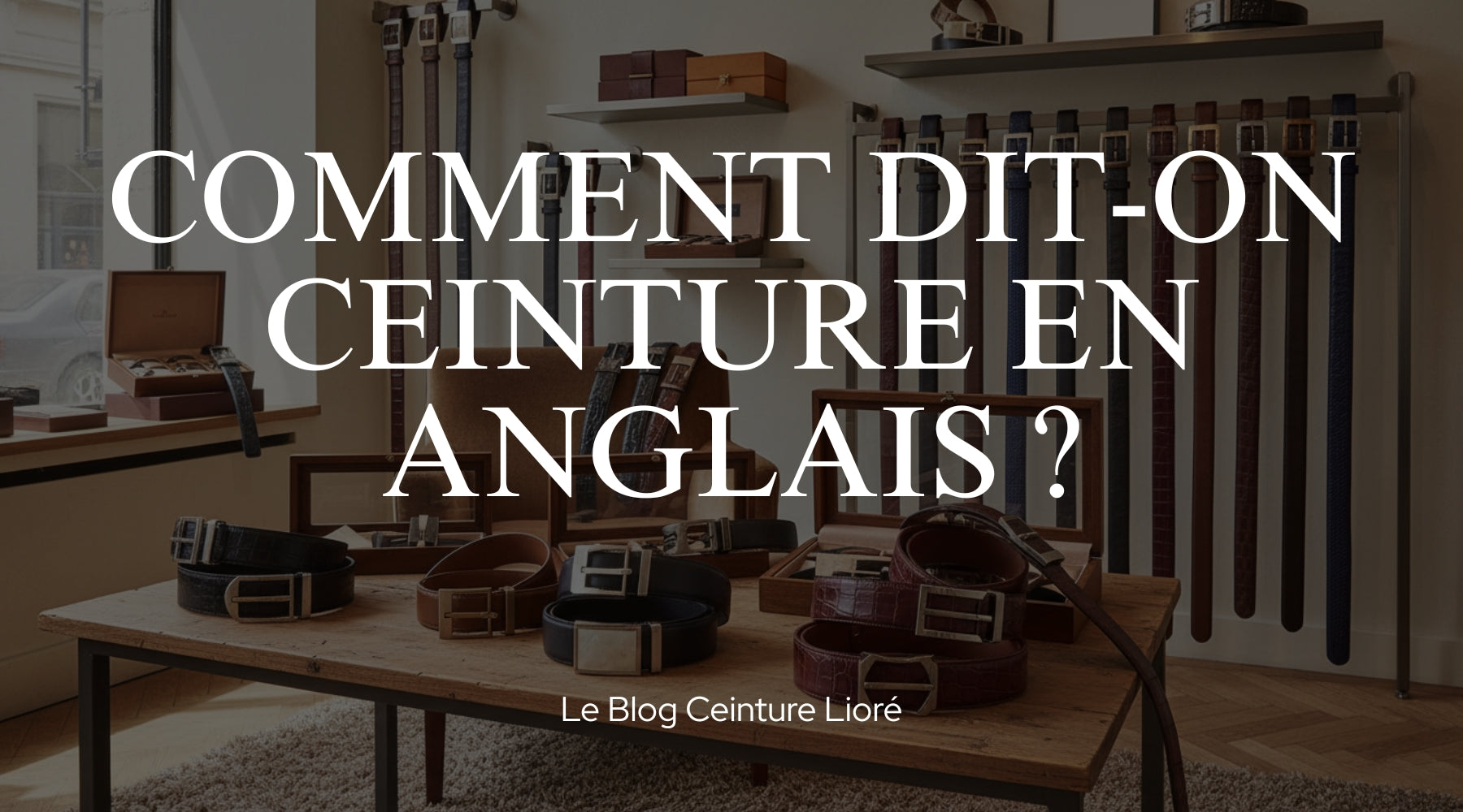 Comment dit-on ceinture en anglais ? - Le Blog Ceinture Lioré Image