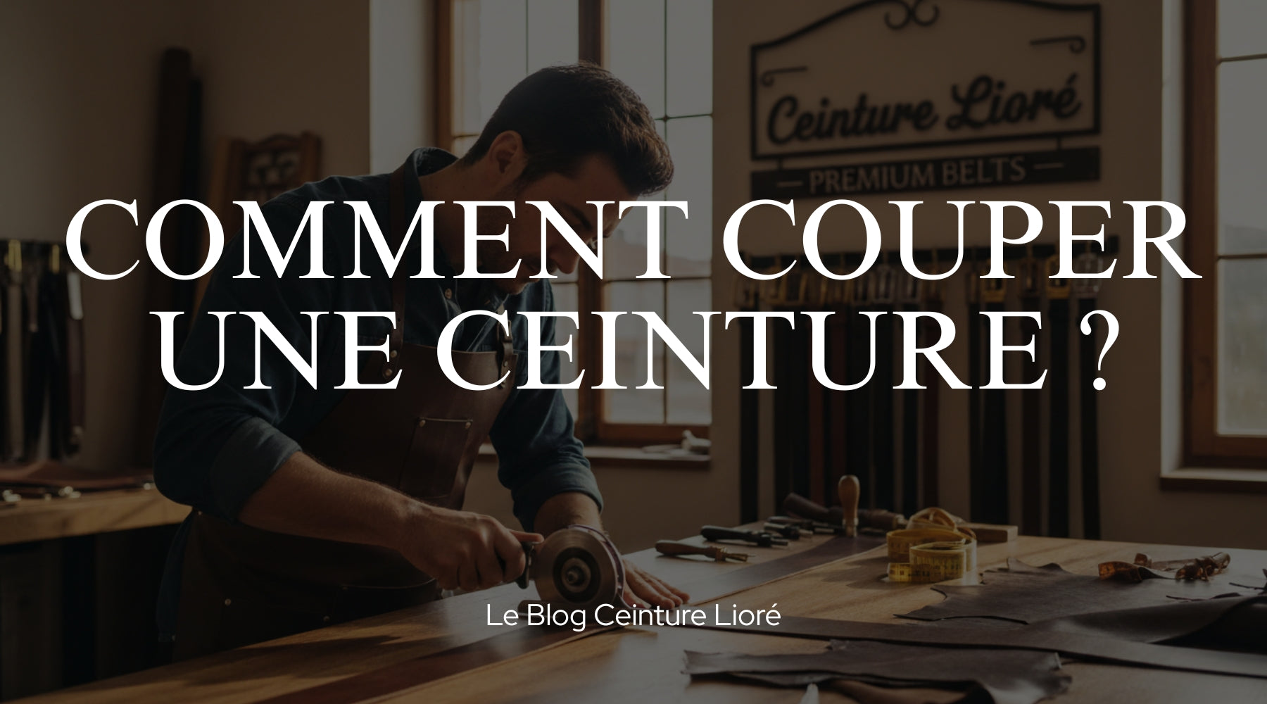 Comment couper une ceinture ? - Le Blog Ceinture Lioré Image