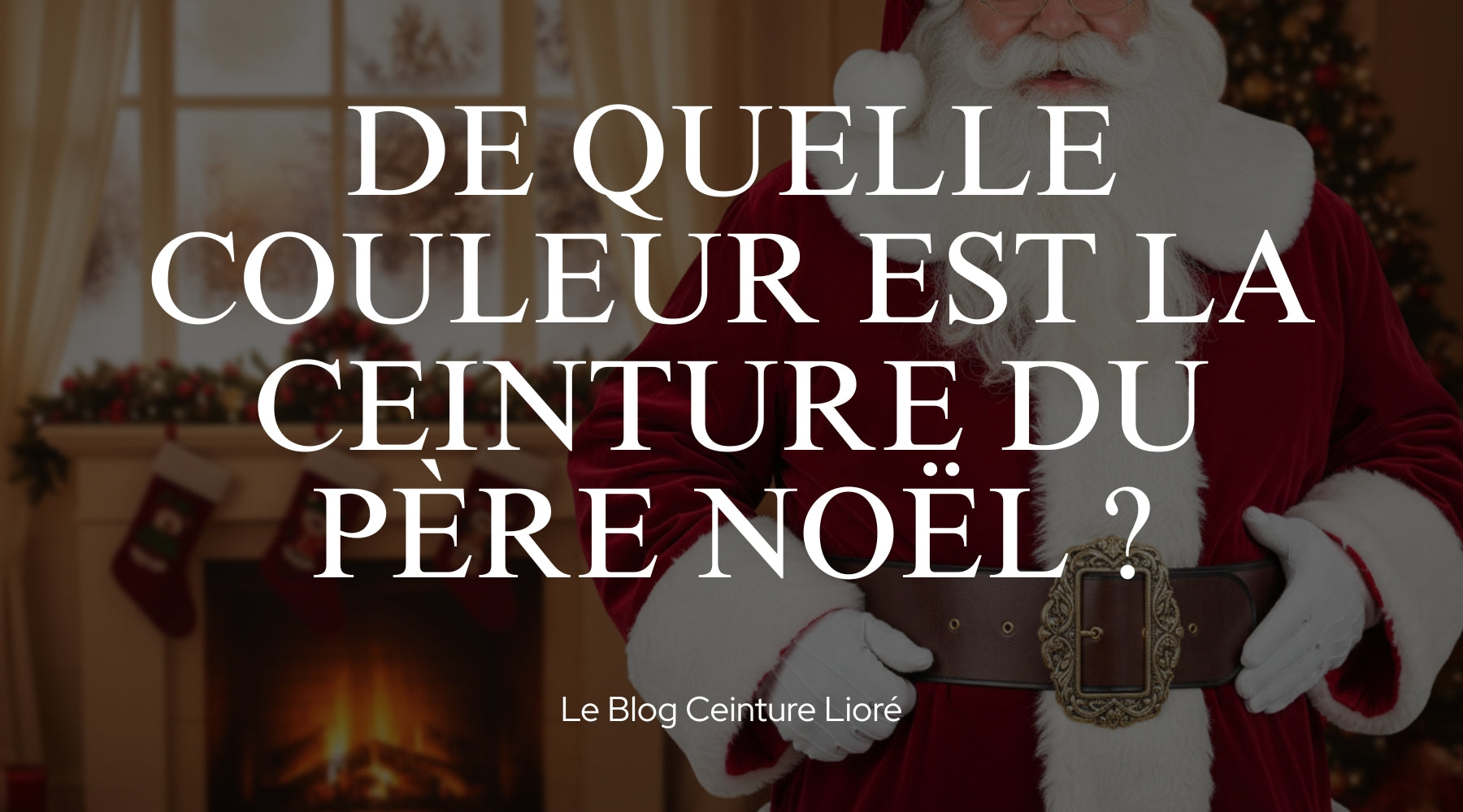 De quelle couleur est la ceinture du père noël ? - Le Blog Ceinture Lioré Image