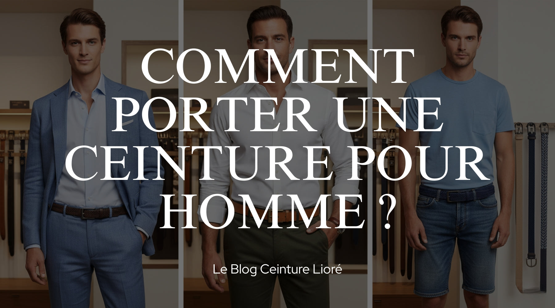 Comment porter une ceinture pour homme ? - Le Blog Ceinture Lioré