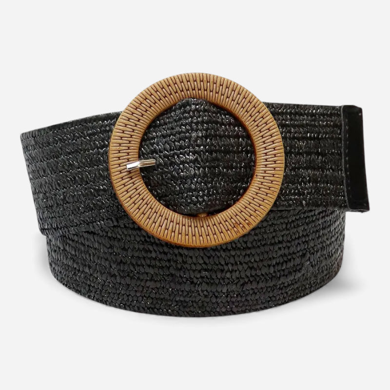 Ceinture Tressée Raphia Femme - Ajustable