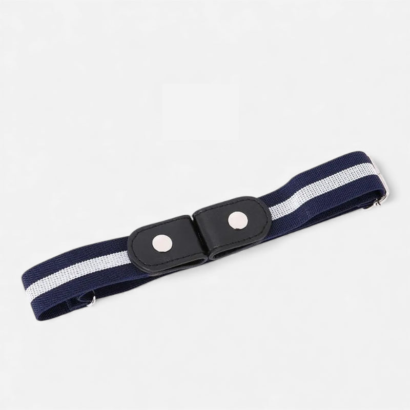 Ceinture Sans Boucle Elastique Bleu et Blanc Homme et Femme