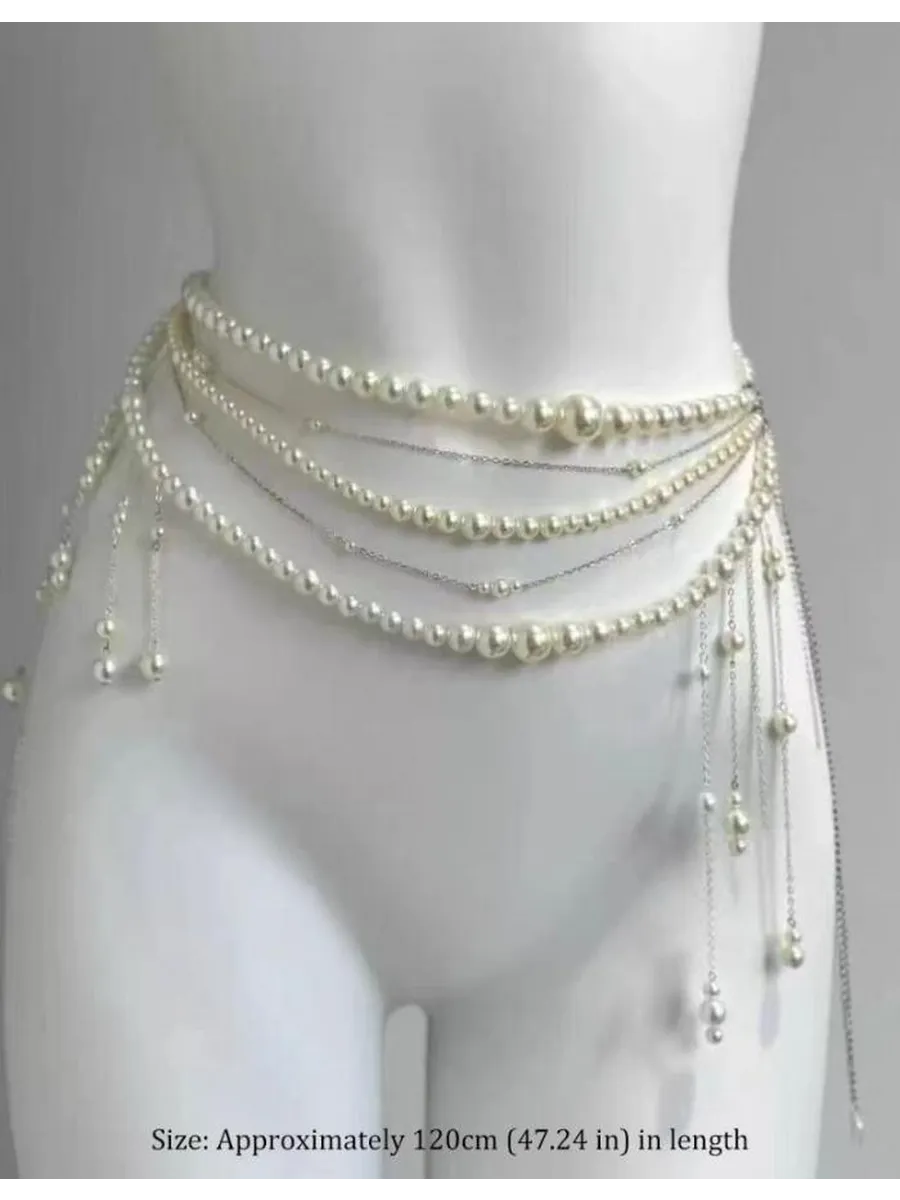Ceinture Bijoux Argent - 110 cm