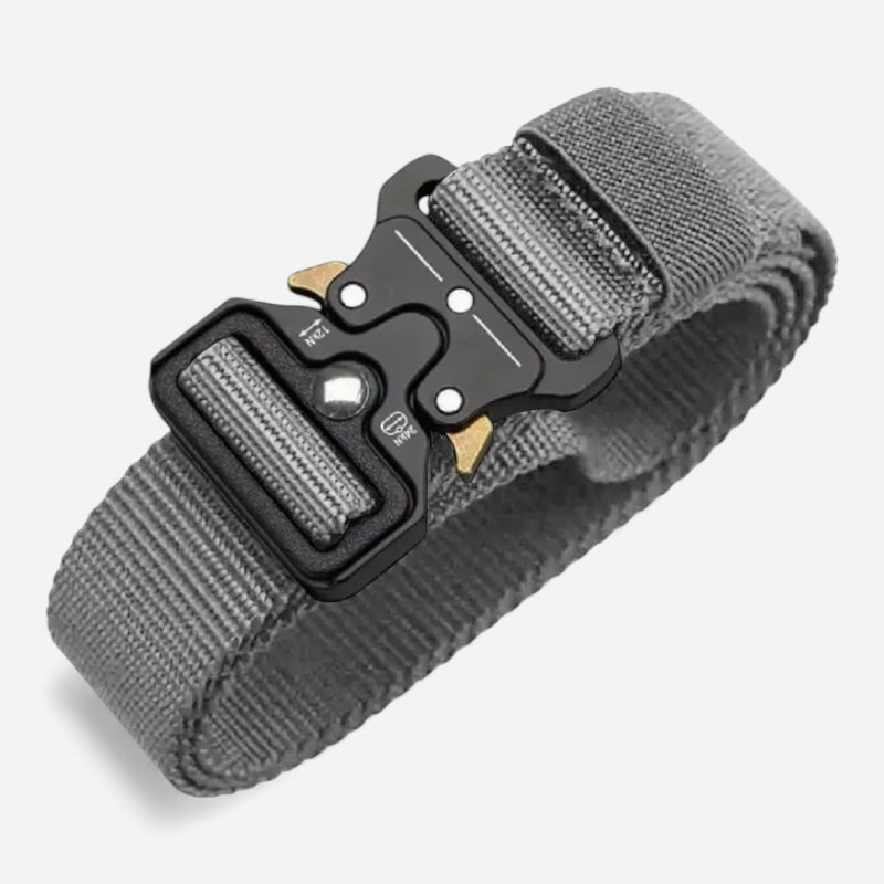 Ceinture Tissu Tactique Elastique Pour Militaire Grise