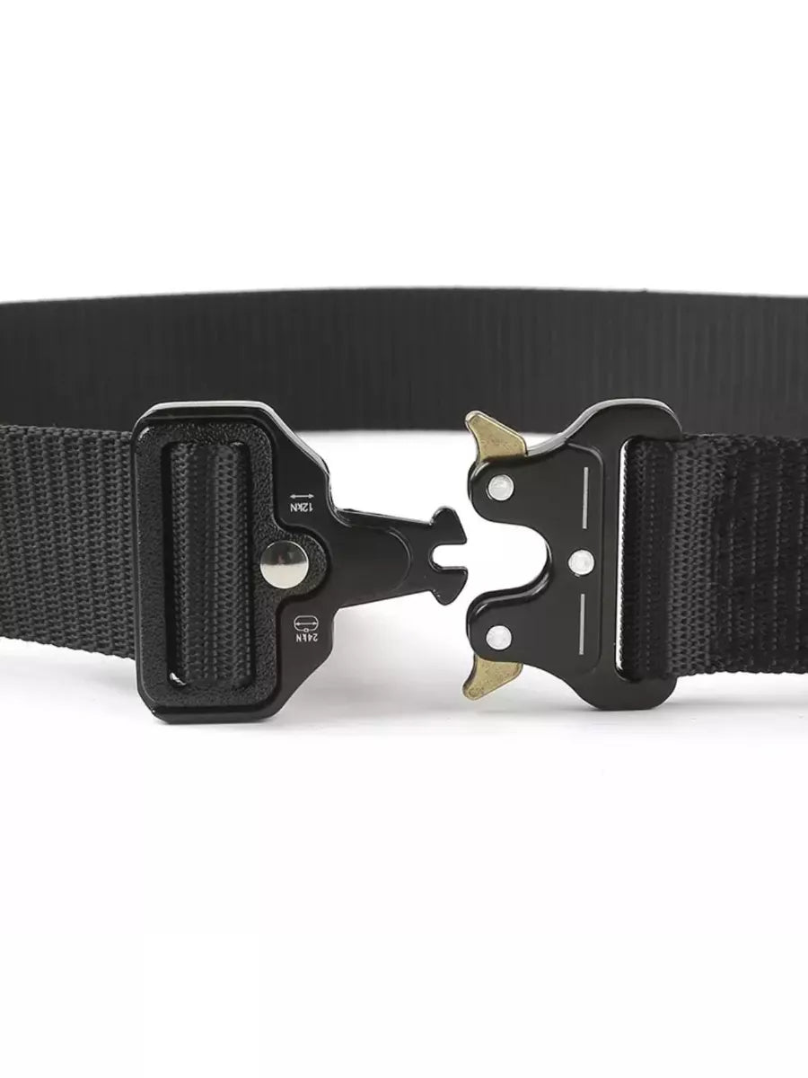 Ceinture Tissu Tactique Elastique Pour Militaire Grise
