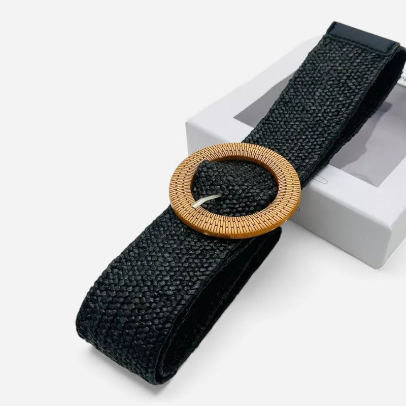Ceinture Tressée Raphia Femme - Ajustable