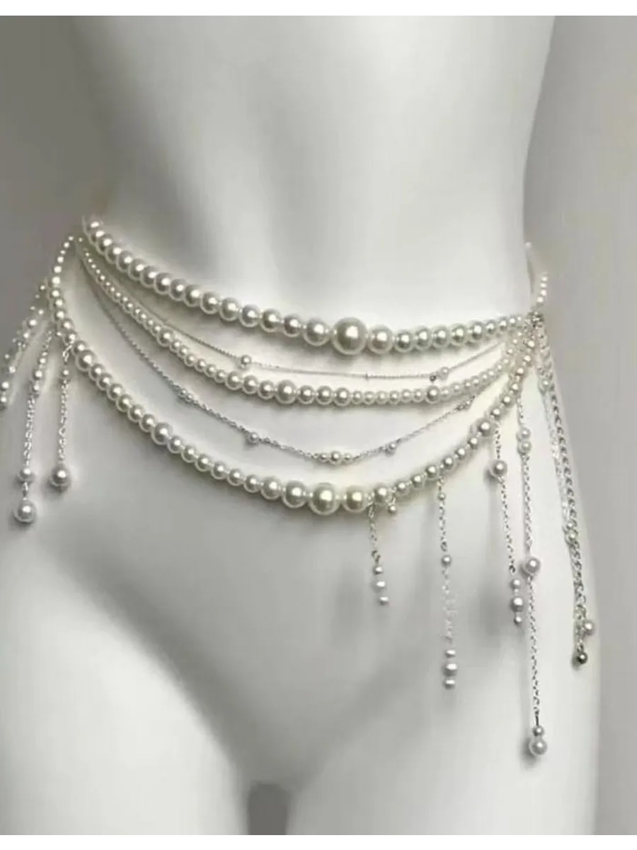 Ceinture Bijoux Argent - 110 cm