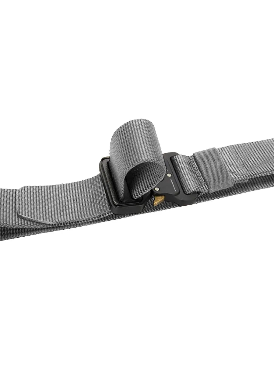 Ceinture Tissu Tactique Elastique Militaire Grise