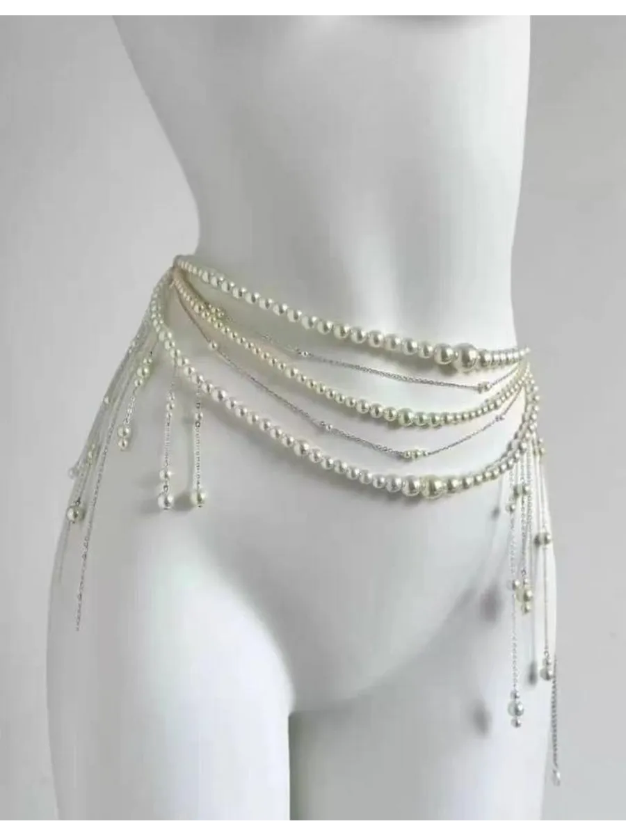 Ceinture Bijoux Argent - 110 cm