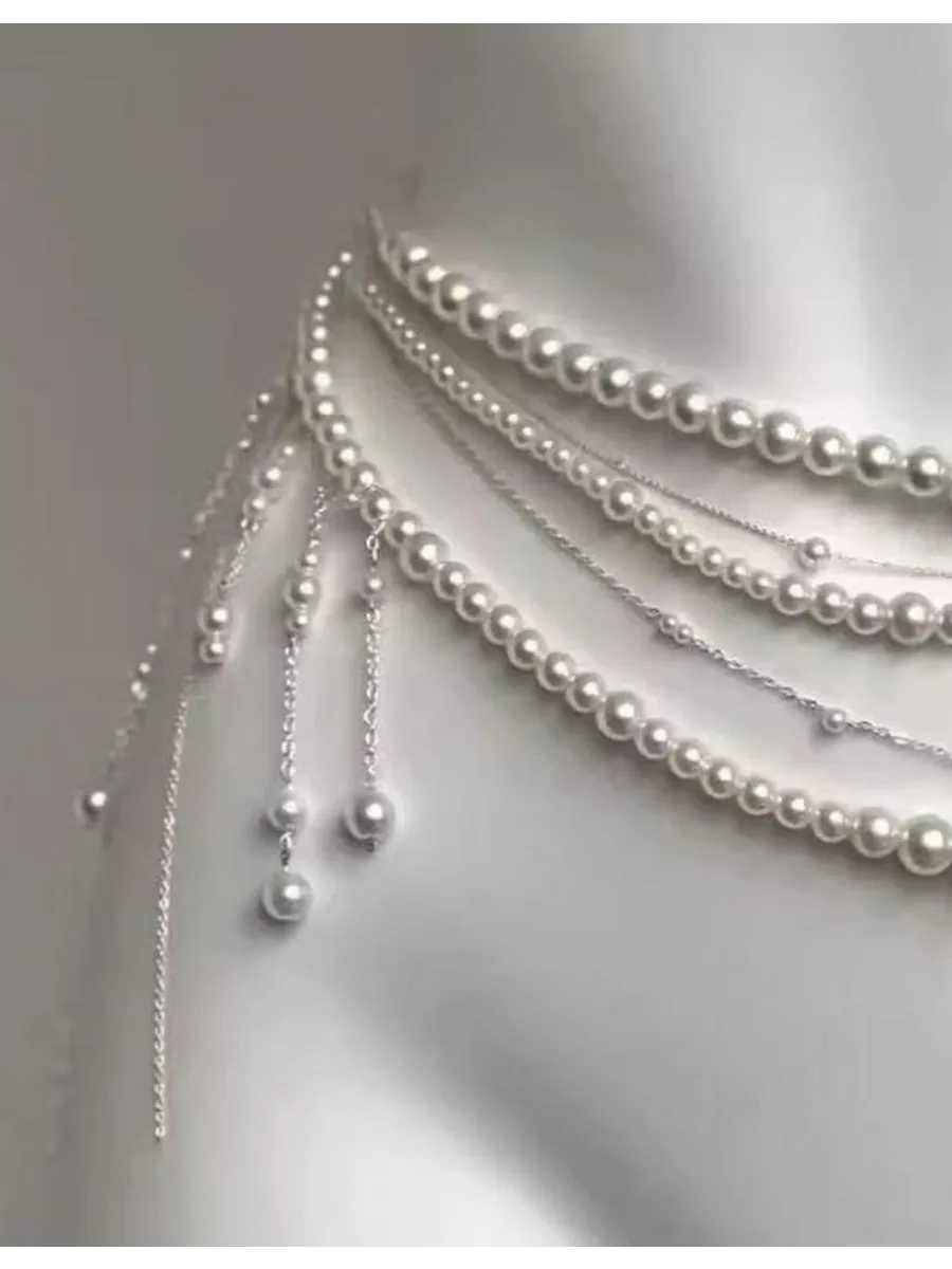 Ceinture Bijoux Argent - 110 cm