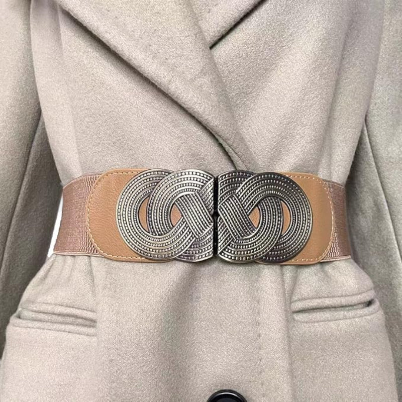 Ceinture Femme Large Marron