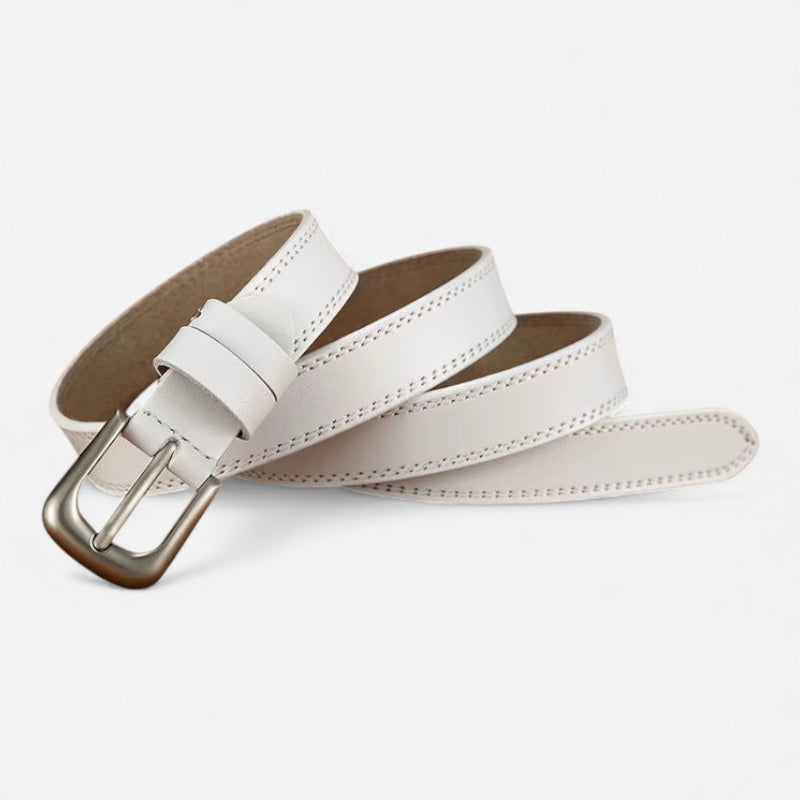 Ceinture Blanche Fine Femme