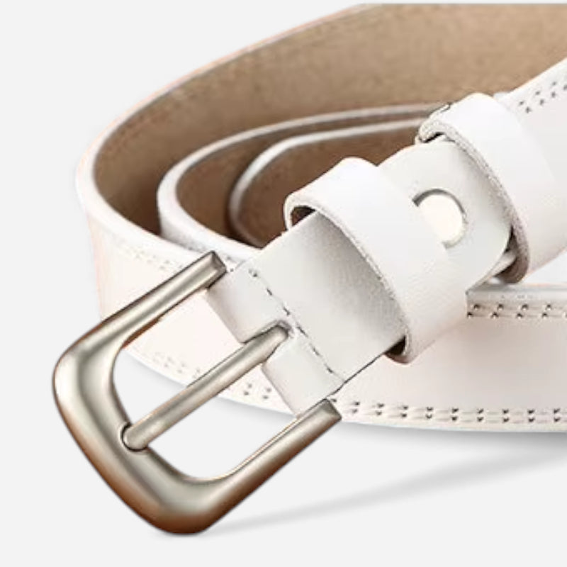 Ceinture Blanche Fine Femme
