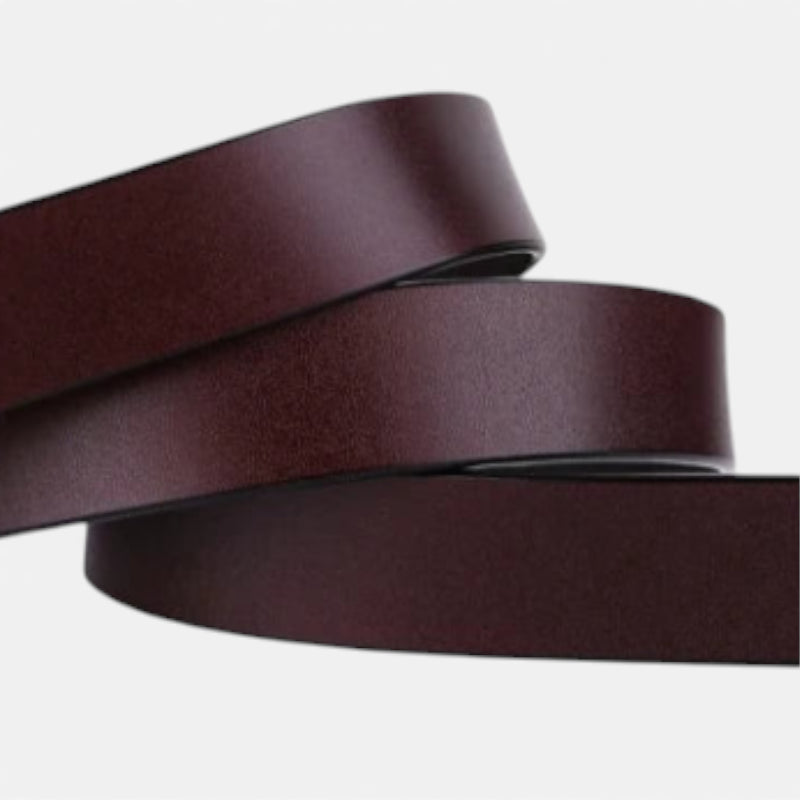 Ceinture Cuir Véritable Bordeaux à Nouer Robe Femme