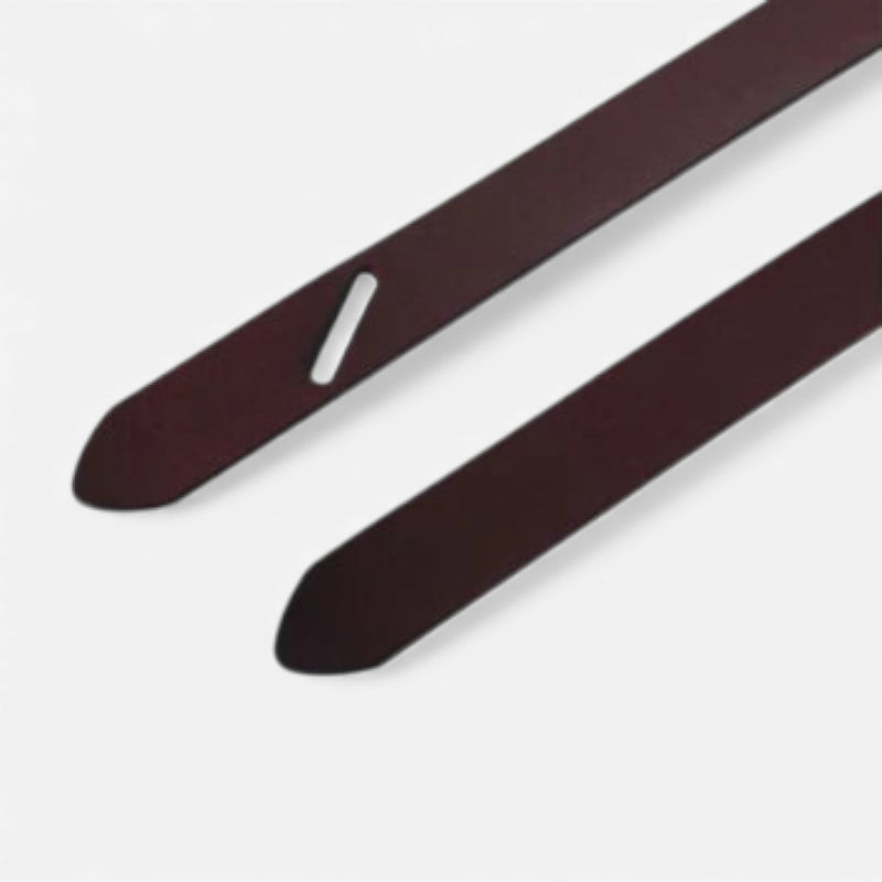 Ceinture Cuir Véritable Bordeaux à Nouer Robe Femme