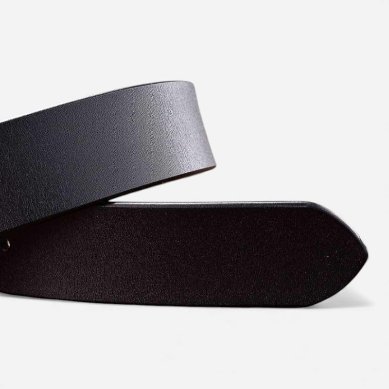 Ceinture Cuir Noir Boucle Design Dorée Femme