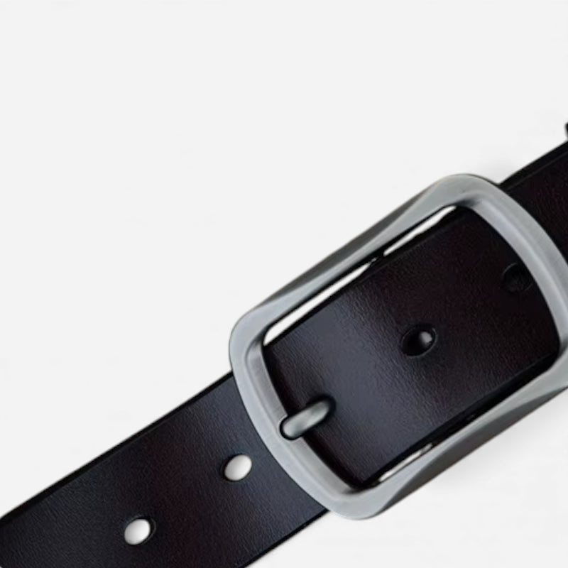 Ceinture En Cuir Marron Très Foncé