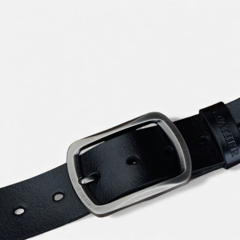 Ceinture En Cuir Noir Pour Homme