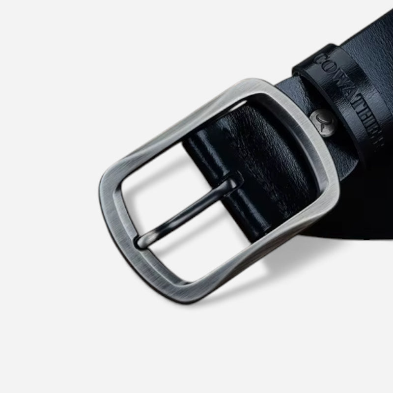 Ceinture En Cuir Noir Pour Homme