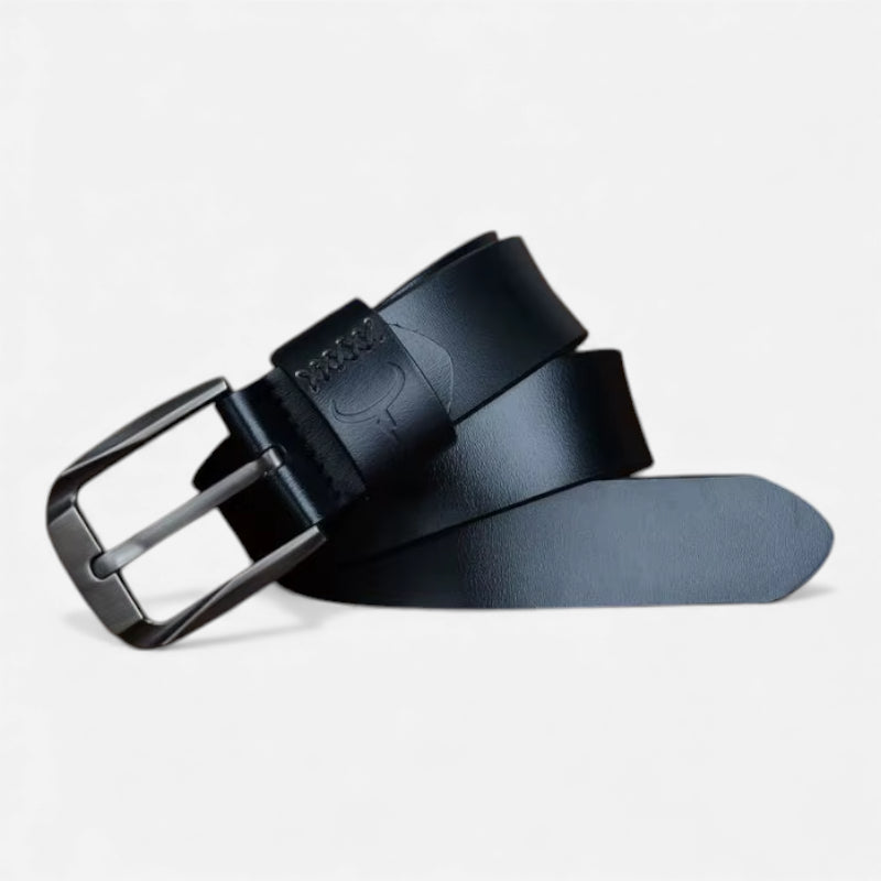 Ceinture Cuir Véritable Noir Homme
