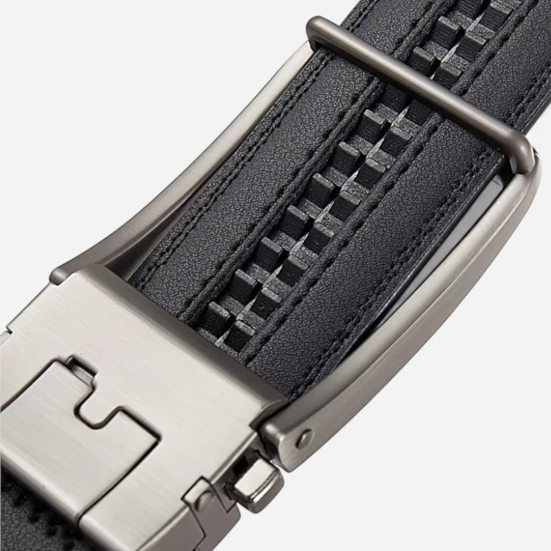 Ceinture En Cuir Noir Automatique