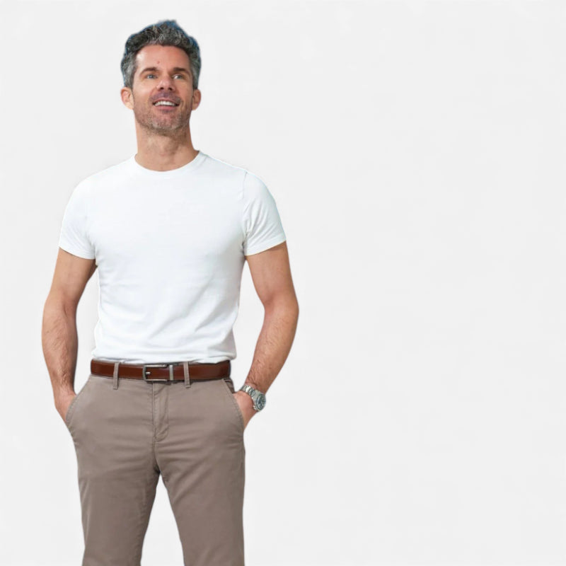 Ceinture Cuir Marron Automatique Homme - Réversible 2 en 1