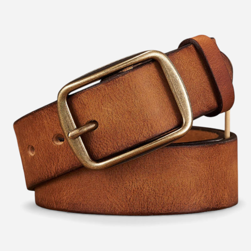 Ceinture Camel Boucle Dorée