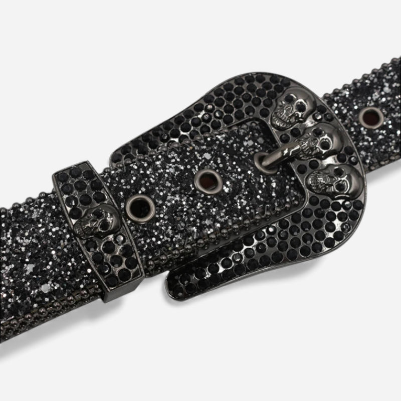 Ceinture Strass Noir