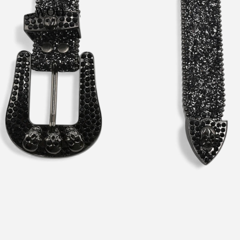 Ceinture Strass Noir