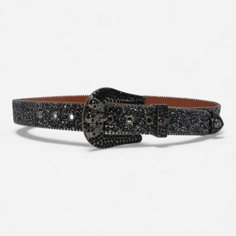 Ceinture Strass Noir