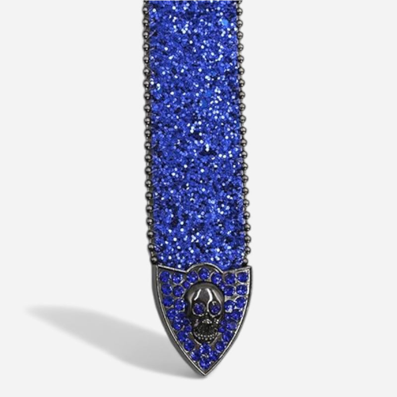 Ceinture Strass Bleu Fantaisie Brillante Punk Y2K Unisexe