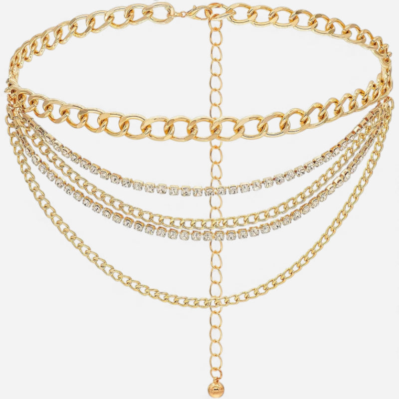 Ceinture Chaine Dorée Femme
