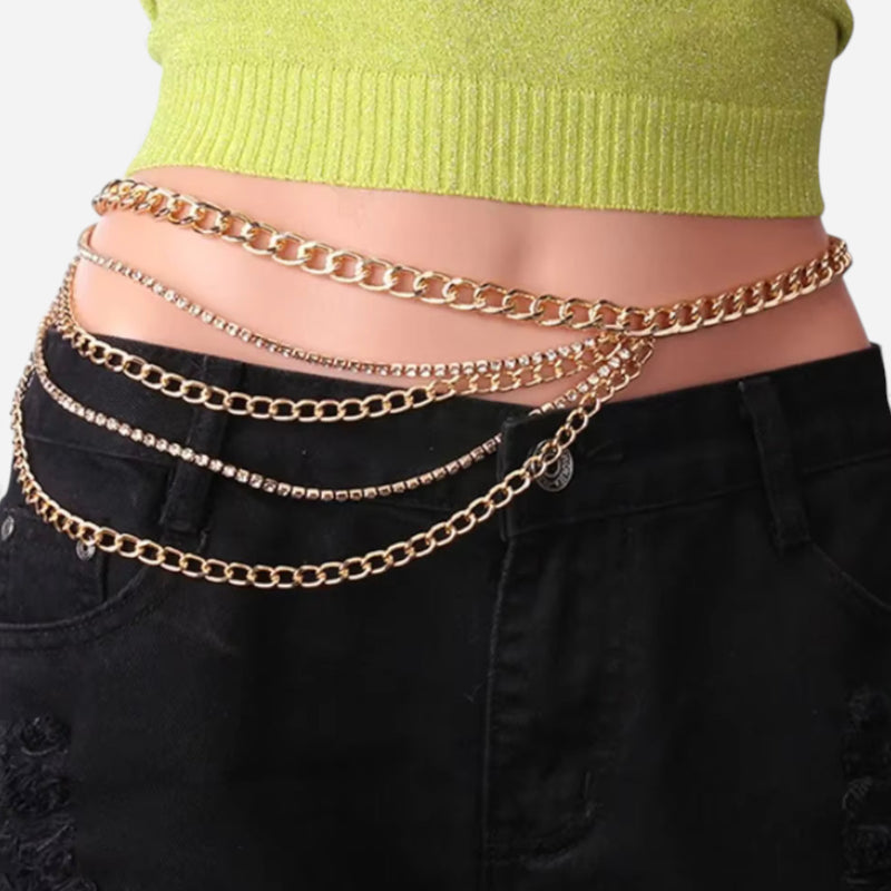 Ceinture Chaine Dorée Femme