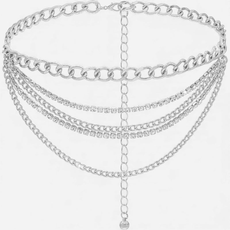 Ceinture Chaine Argentée