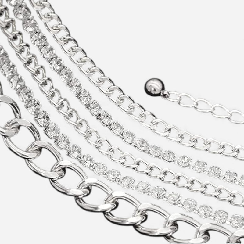 Ceinture Chaine Argentée