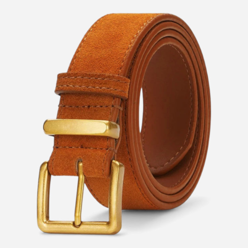 Ceinture Camel Daim Femme