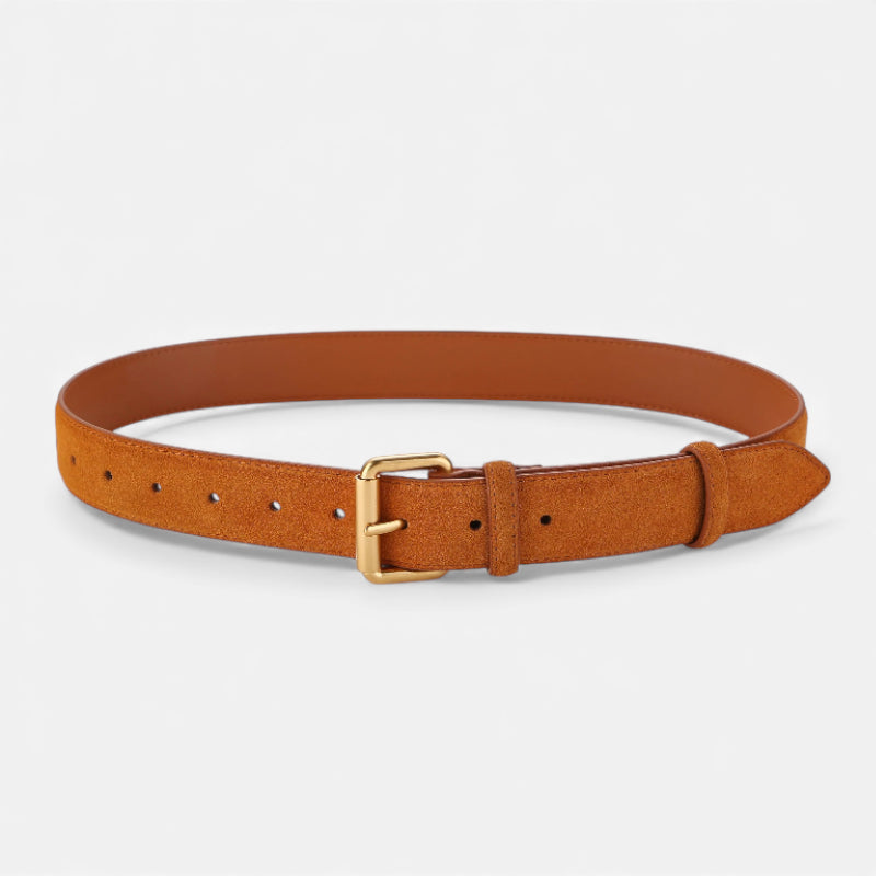 Ceinture Camel Daim Femme