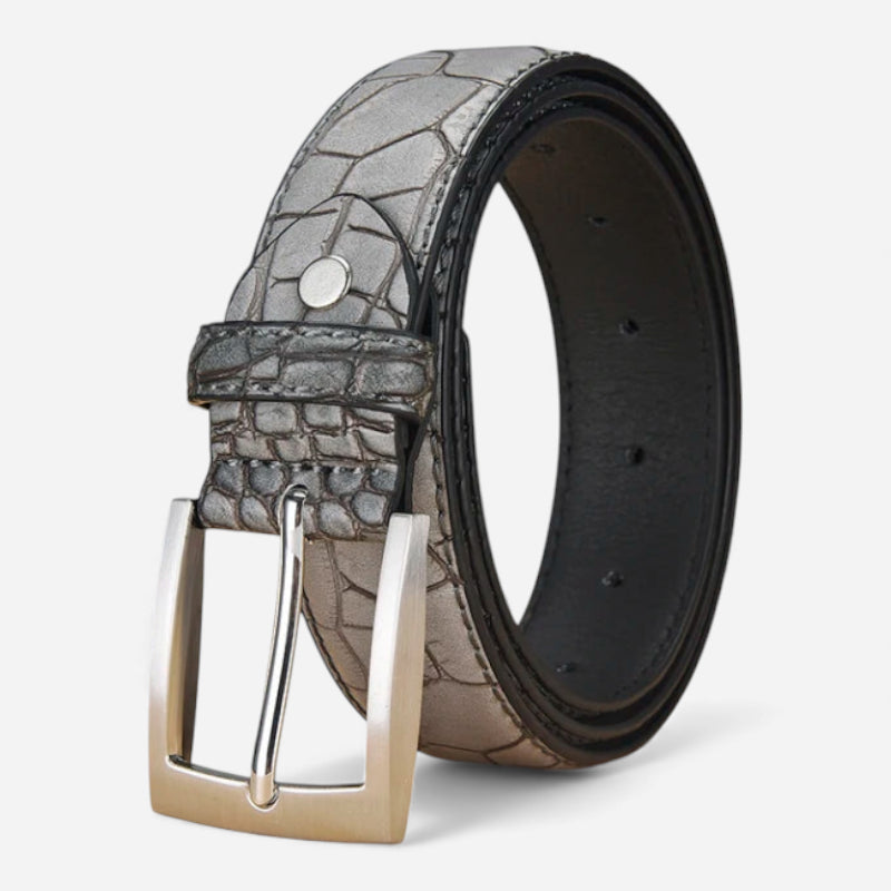 Ceinture Crocodile Grise