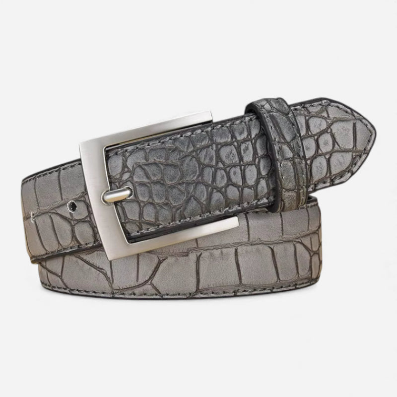 Ceinture Crocodile Grise
