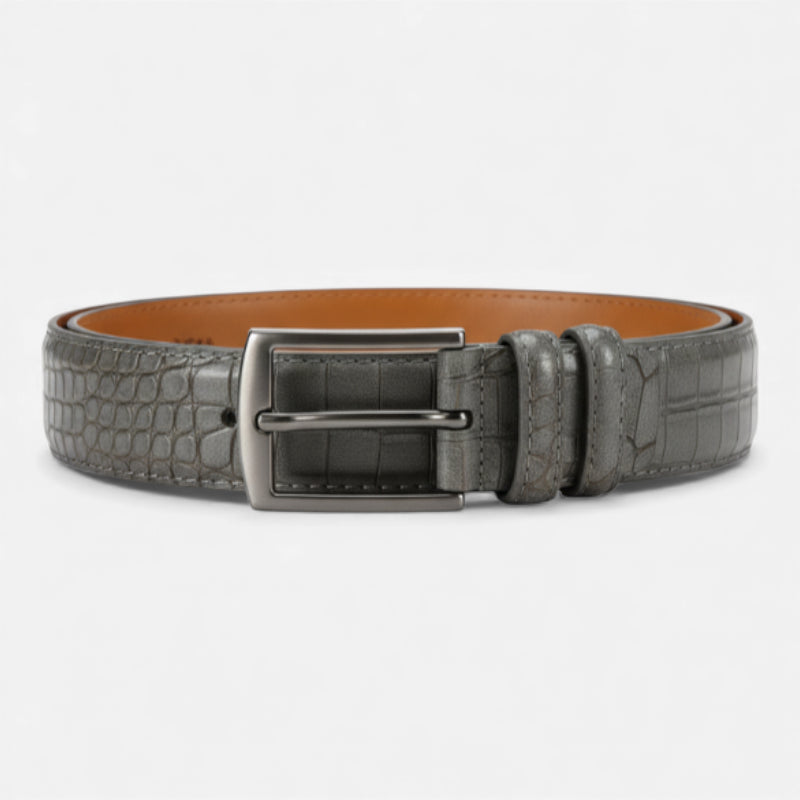 Ceinture Crocodile Grise