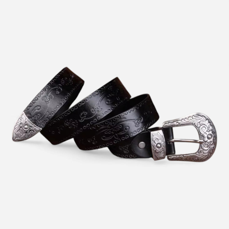 Ceinture Cuir Western