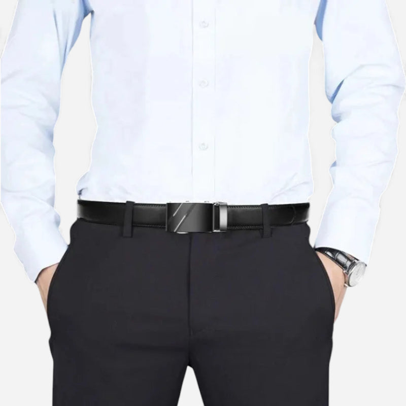 Ceinture Pour Homme En Cuir Avec Boucle Automatique