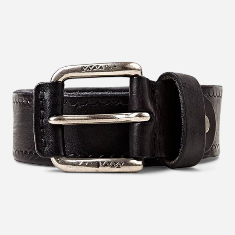 Ceinture Homme & Femme Cuir Noir Luxe