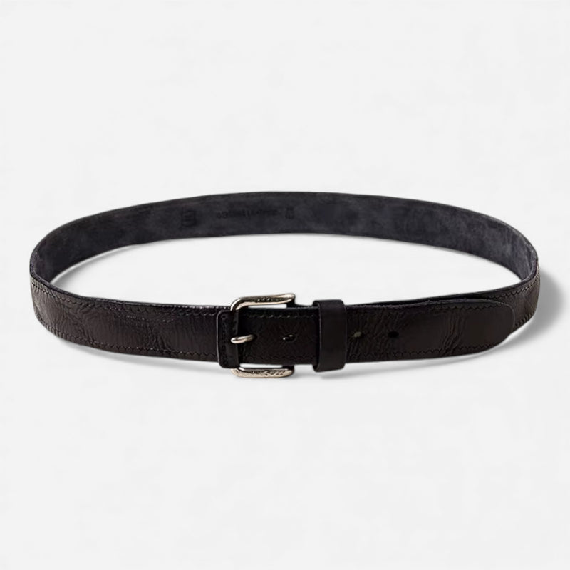 Ceinture Homme & Femme Cuir Noir Luxe