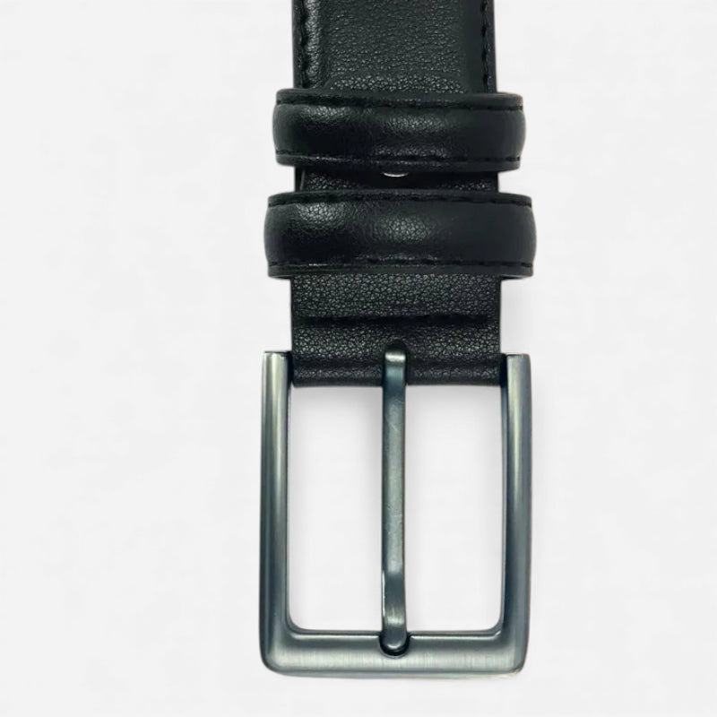 Ceinture Cuir Vernis Noir Homme